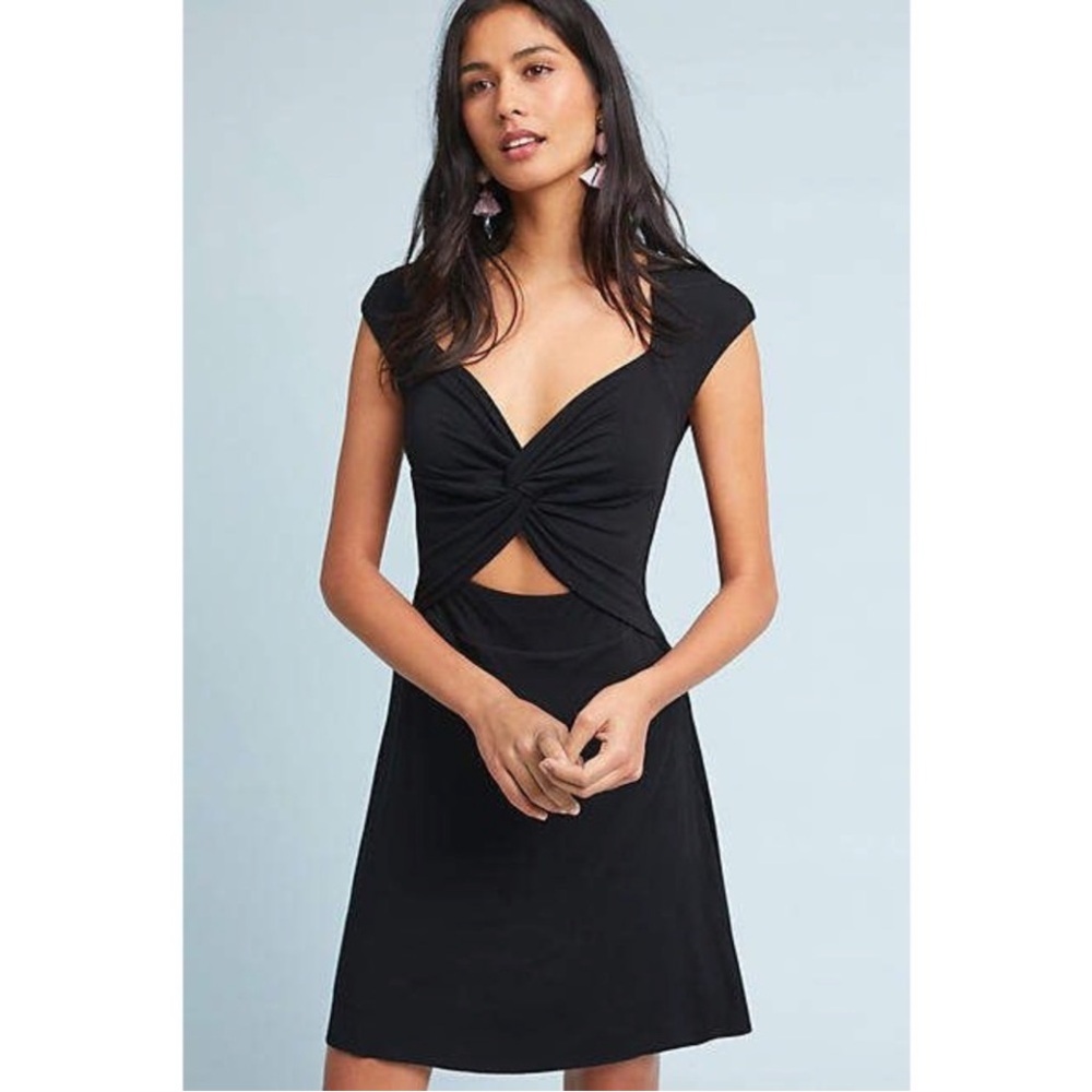 Bailey 44 Black Twist-Front Dress. Sizes S and M.
